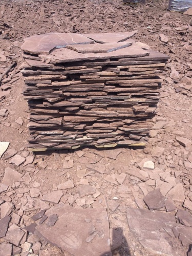 Плитняк лемезит бордовый для цоколя 1,5-2 см купить в Саратове