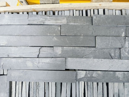 Плитка чёрная из натурального камня фасадная 30 см * 5 см, толщина 7 мм -30 мм купить в Саратове