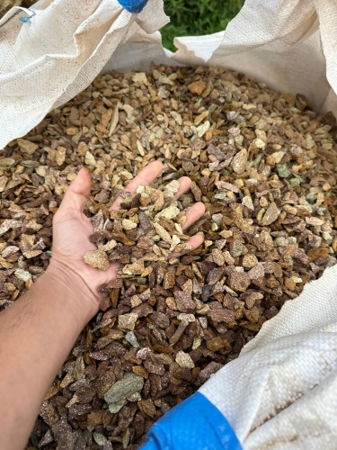 Златолит персиковый декоративная каменная крошка купить в Саратове