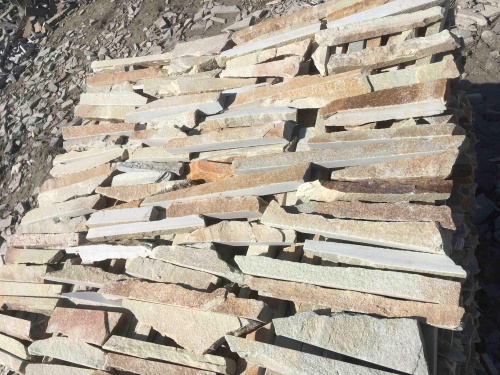 Горбушка златолит золотистый для облицовки купить в Саратове